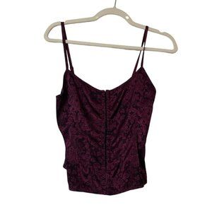 Burgundy body shape top